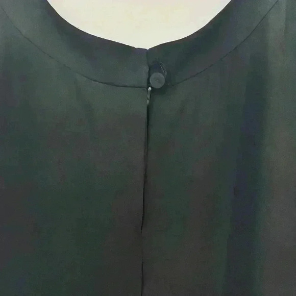 Women’s BCBG Elegant Black Sleeveless Chiffon Top with Embellished Straps - Picture 4 of 7